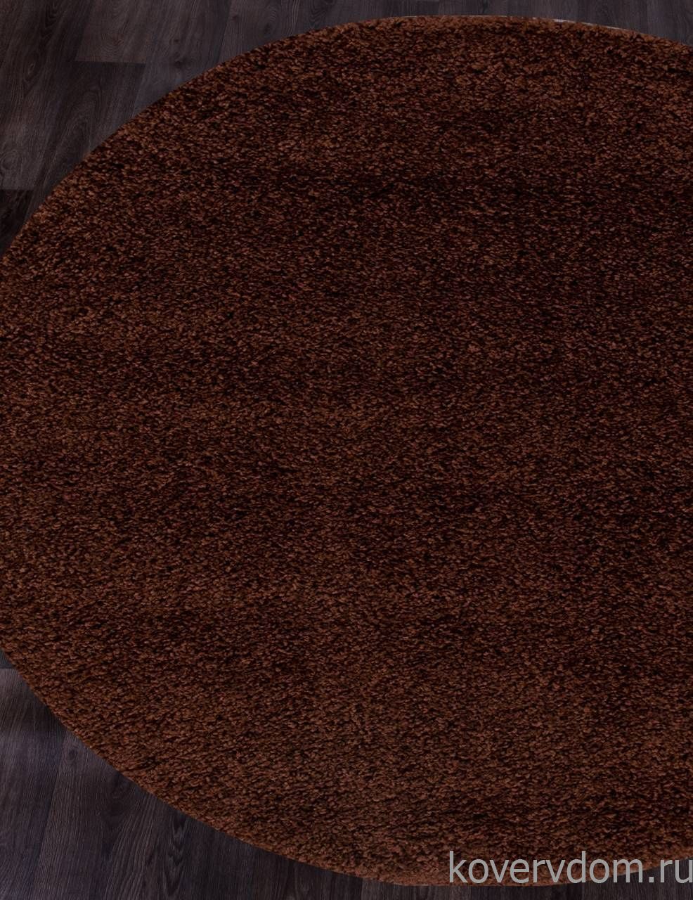 Ковер SHAGGY ULTRA s600 BROWN Круг