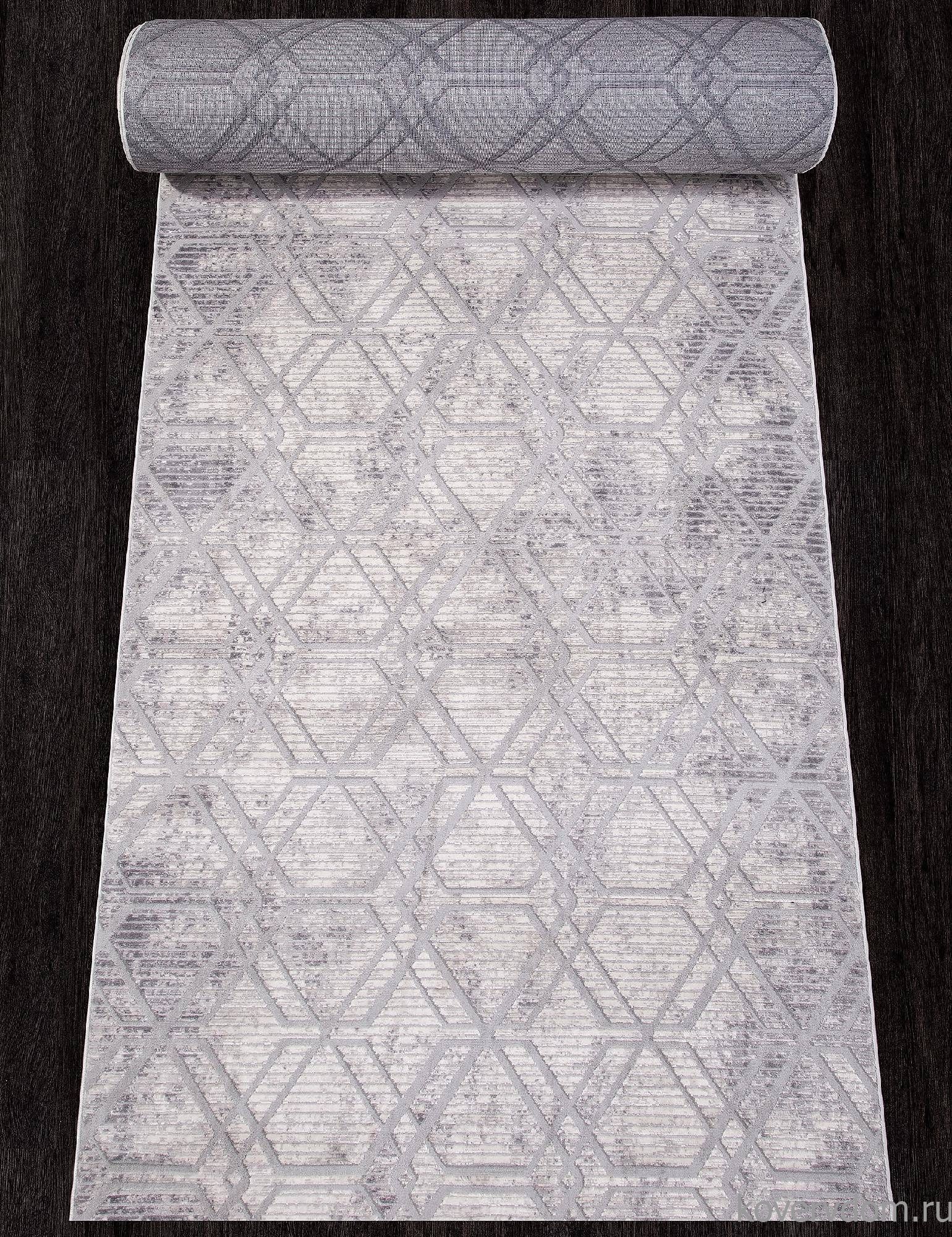 Ковровая Дорожка ALANYA 22366A GREY SHR / L.GREY