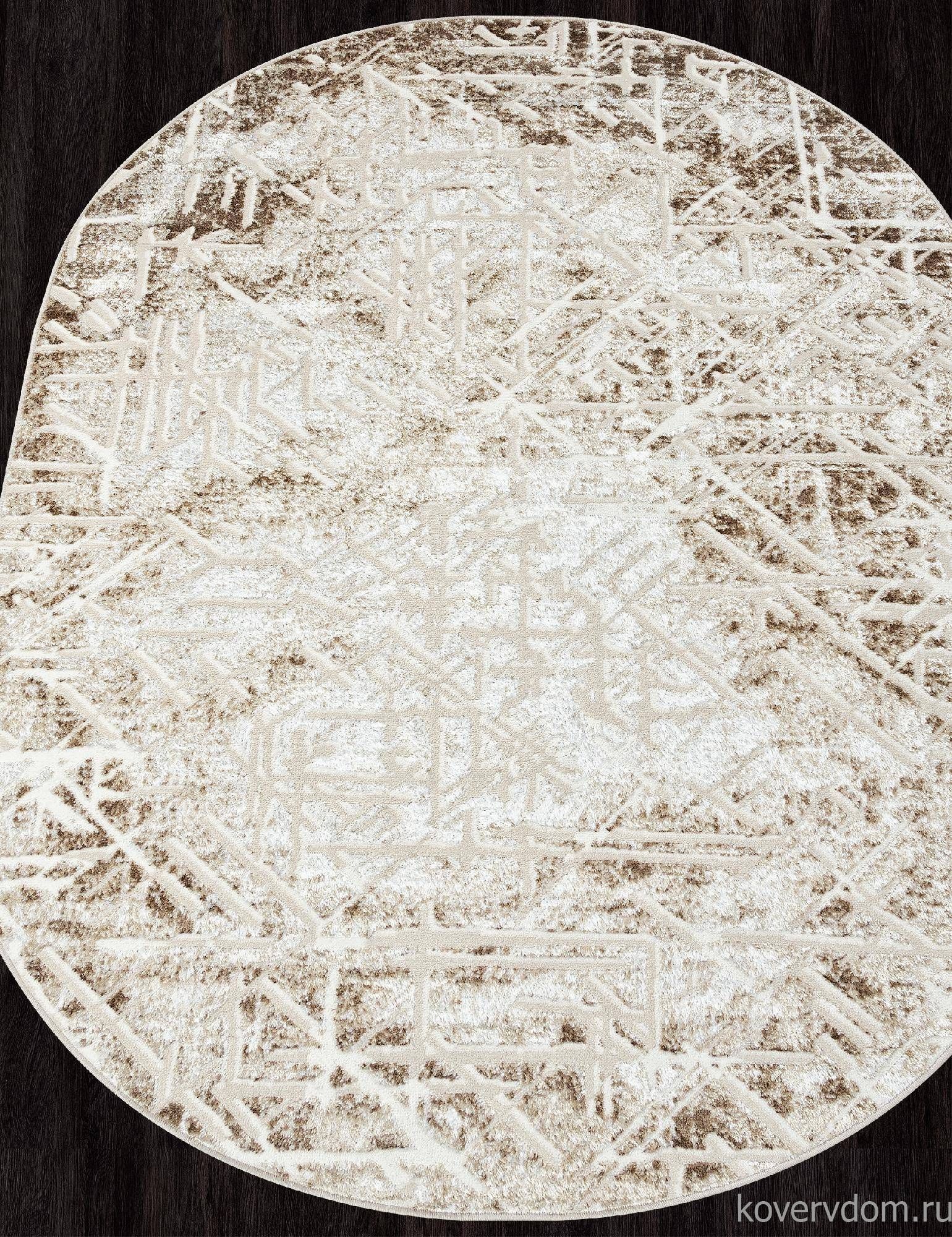 Ковер ANTEP O1704 665 CREAM / VIZON Овал Ковер ANTEP O1704 665 CREAM / VIZON Овал