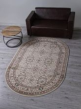 Абстрактный ковер COLIZEY D868 CREAM Овал