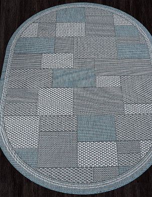 Ковер-циновка KAIR-A S148 BLUE Овал