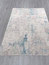 Пушистый ковер LIMAN F169 CREAM-D.BLUE