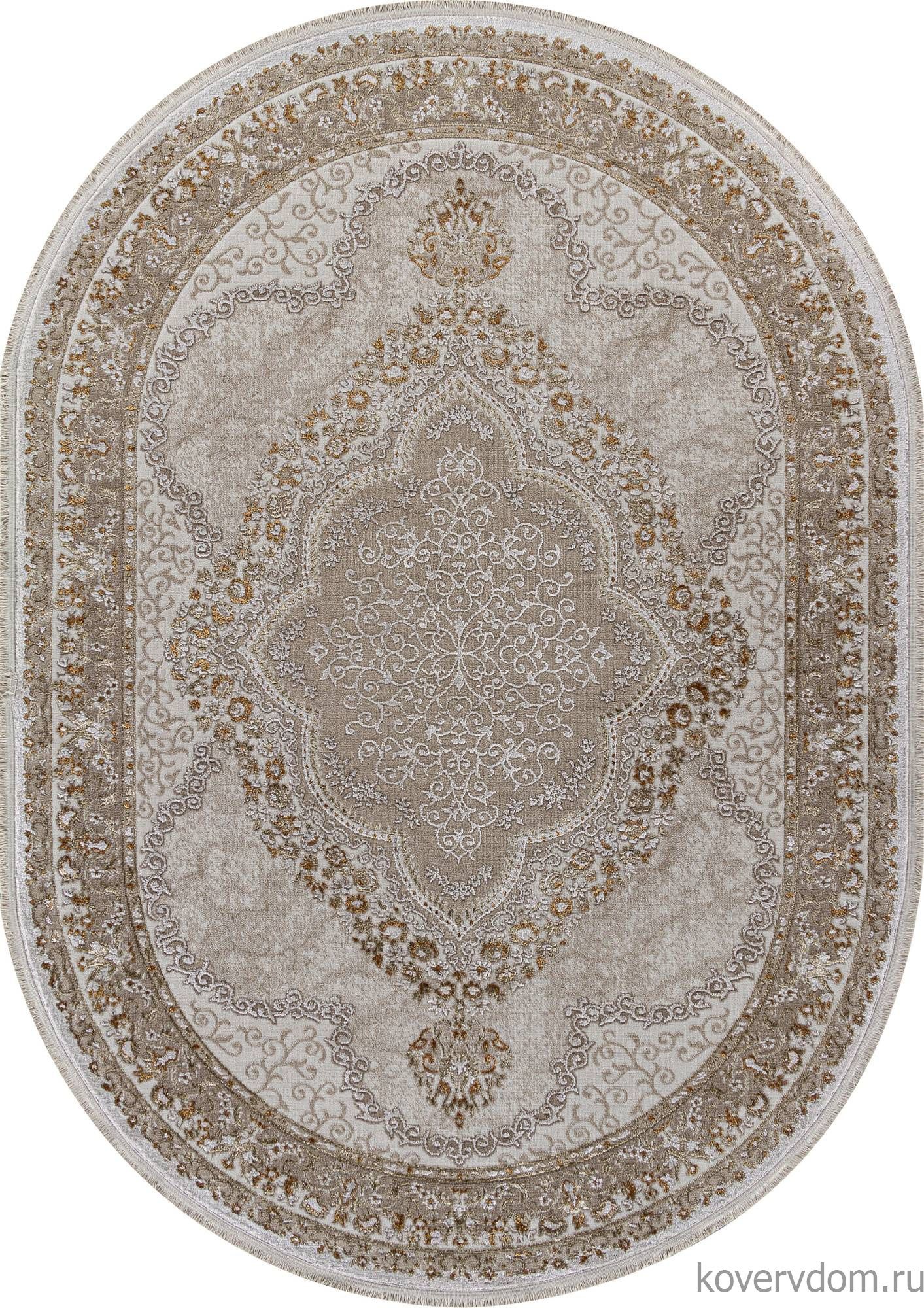 Ковер ESSA 27226A BEIGE / BEIGE Овал