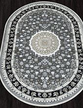 Круглый ковер MIRAY O1467 090 BLACK Овал