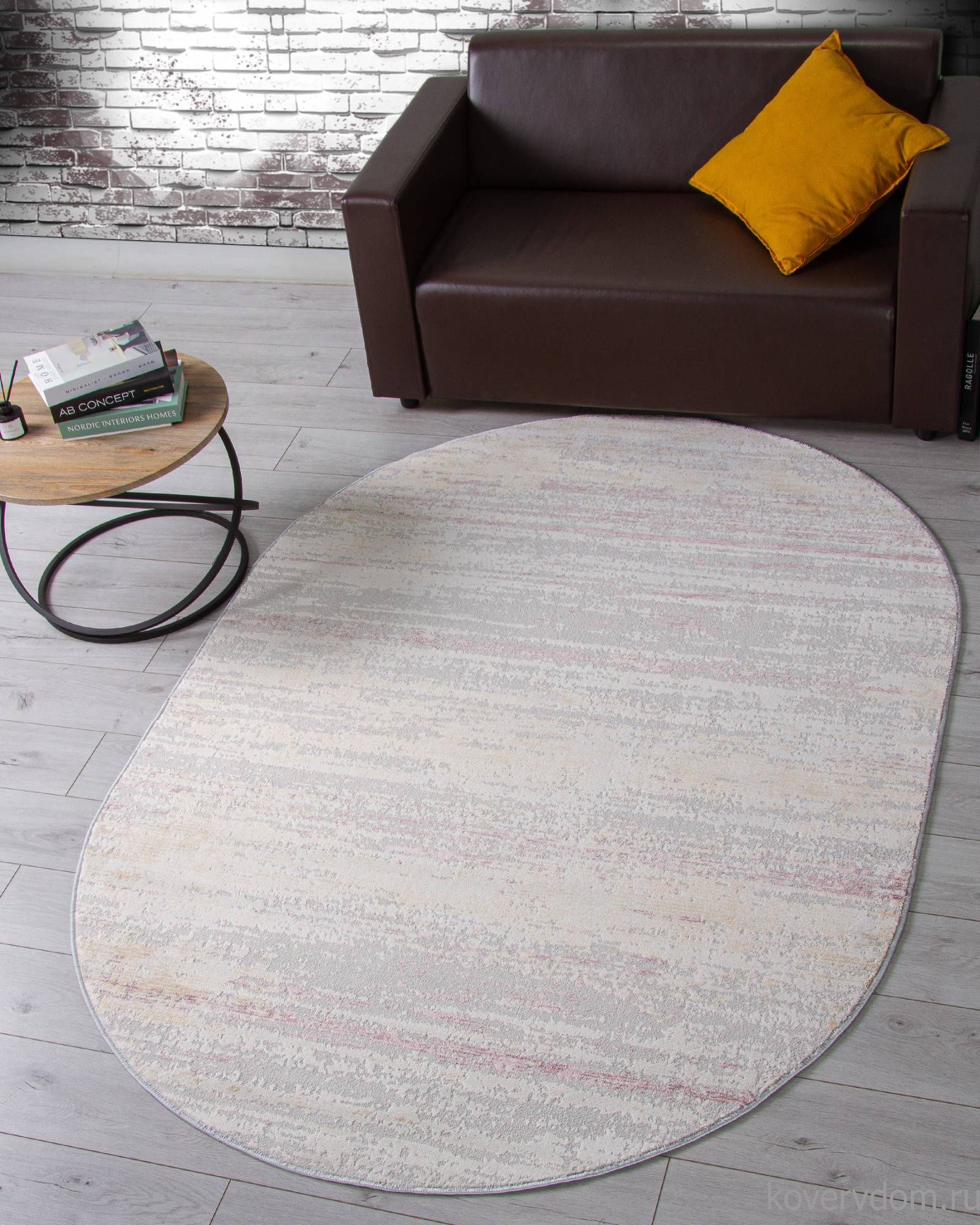 Ковер ZUMMA F026 PINK Овал Ковер ZUMMA F026 PINK Овал