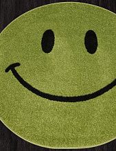 Ковер в детскую зеленый SMILE 2 NC19 GREEN Круг