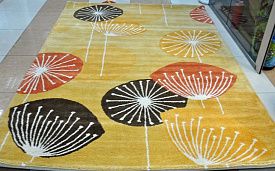 Оранжевый ковер в детскую Sparkle Gold