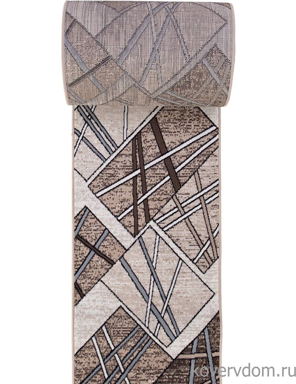 Ковровая Дорожка SIERRA D487 BEIGE-BROWN