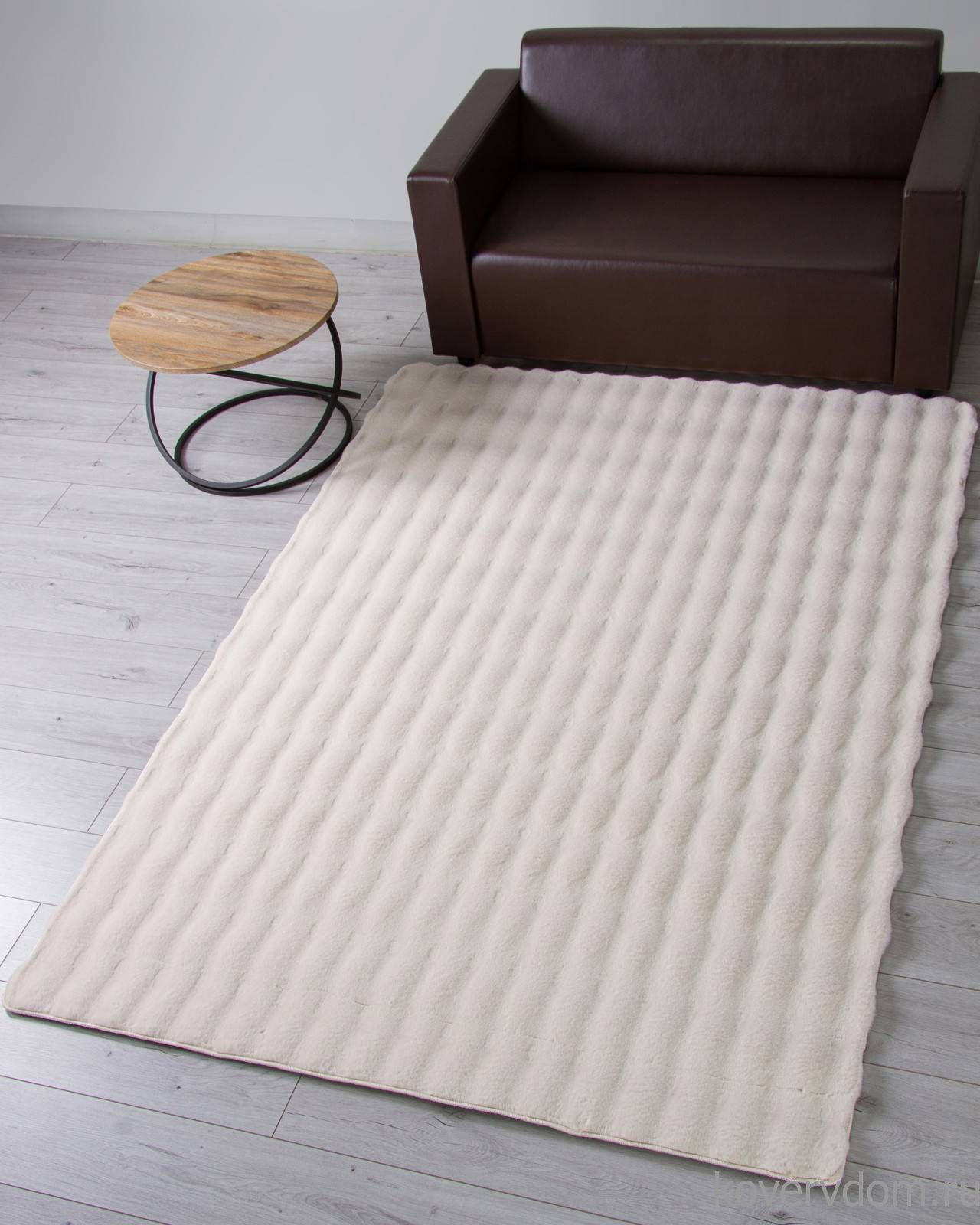 Ковер из искусственного меха BUBBLE PX1000 L.BEIGE