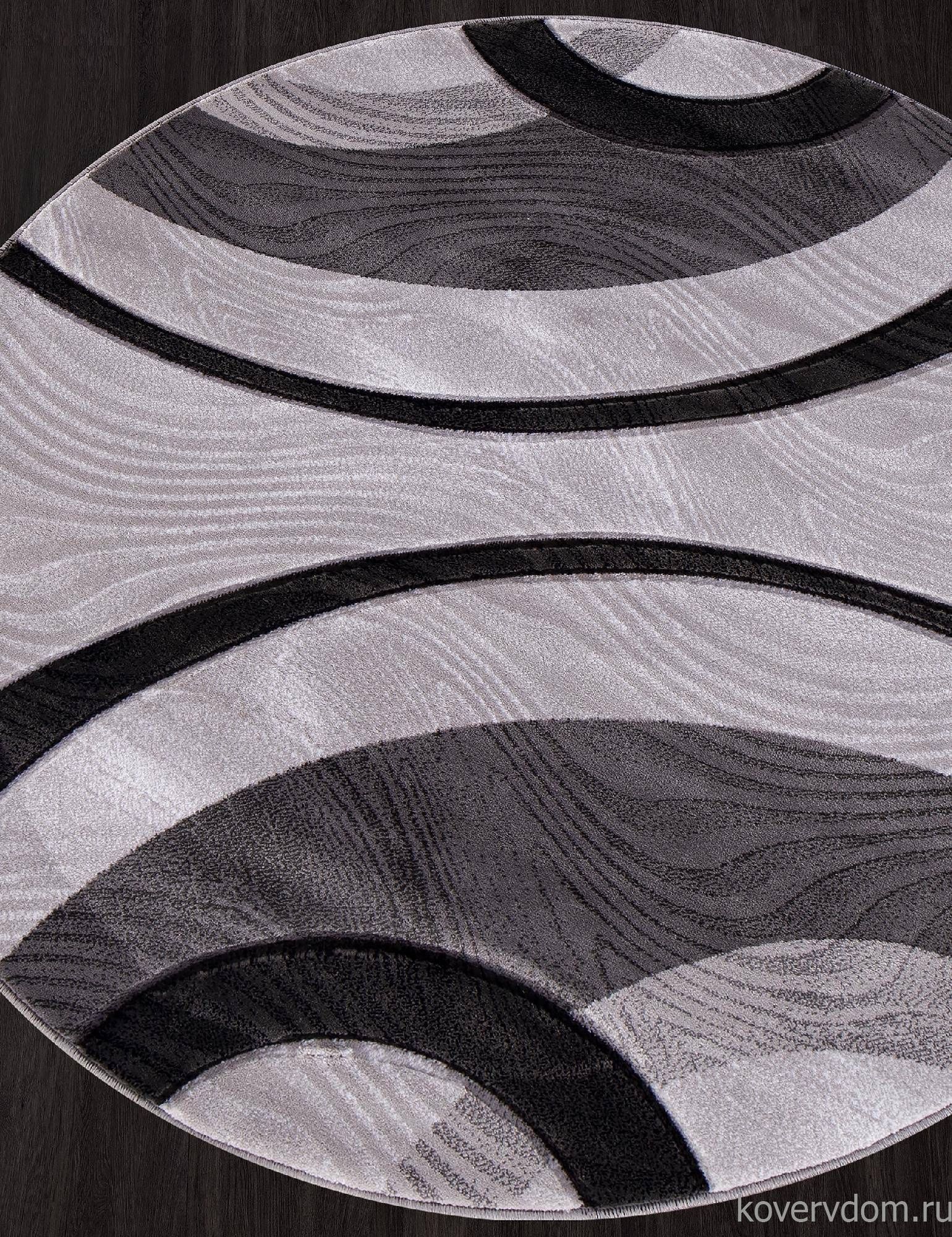 Ковер MEGA CARVING 4783 GRAY Круг Ковер MEGA CARVING 4783 GRAY Круг