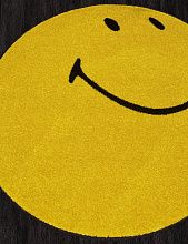 Ковер белый SMILE NC21 YELLOW Круг