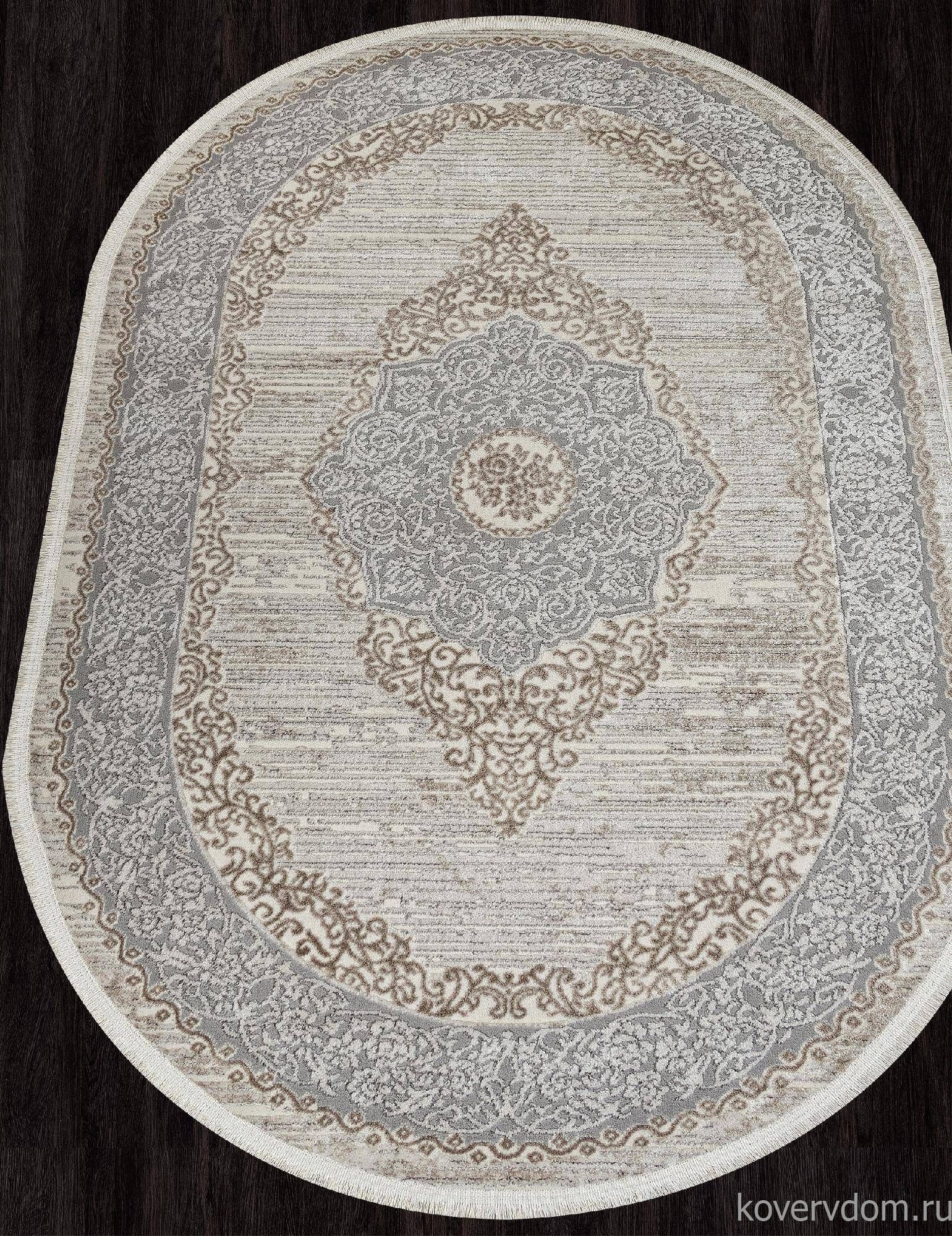 Ковер MARMARIS 26913A GRY / D.BEIGE Овал